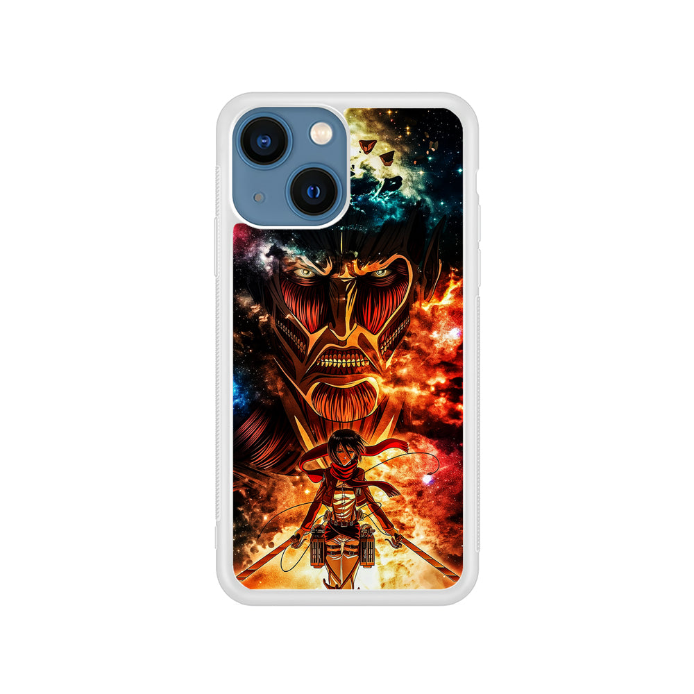 Attack on Titan Mikasa Art iPhone 15 Plus Case