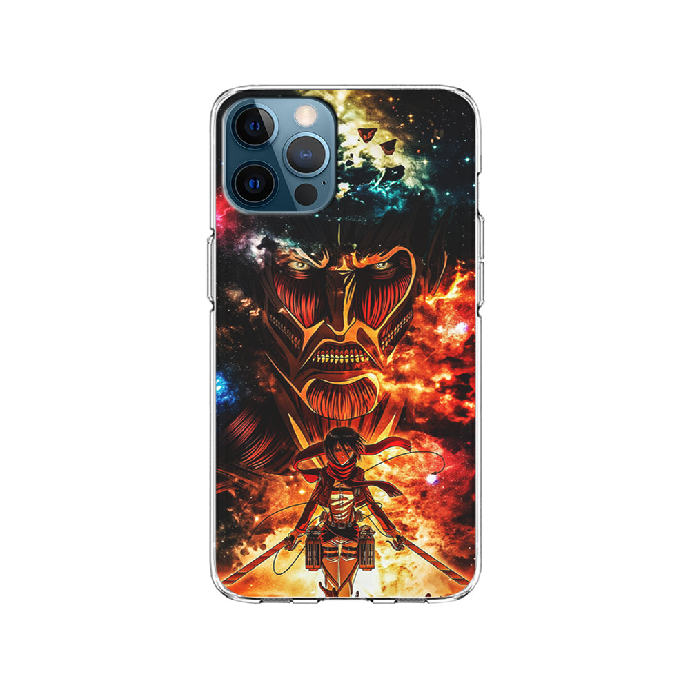 Attack on Titan Mikasa Art iPhone 15 Pro Case