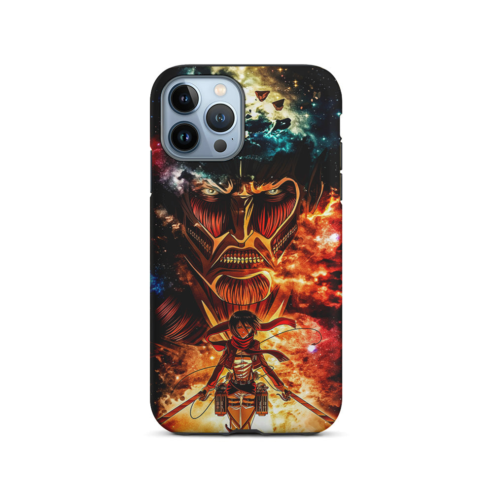 Attack on Titan Mikasa Art iPhone 15 Pro Case