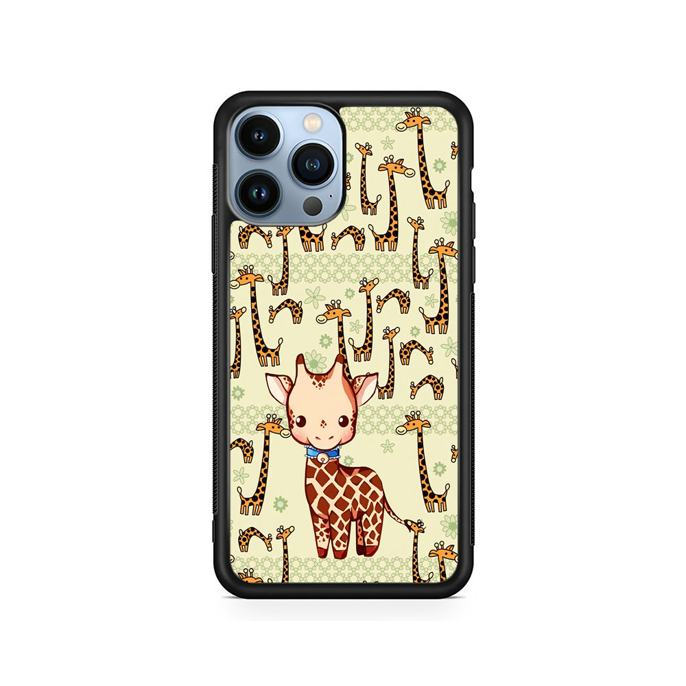 Baby Giraffe Adventure Ground iPhone 14 Pro Case