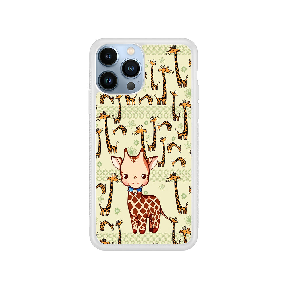 Baby Giraffe Adventure Ground iPhone 14 Pro Case