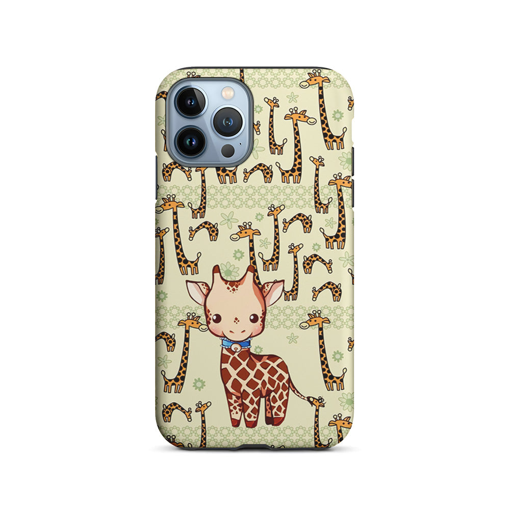 Baby Giraffe Adventure Ground iPhone 14 Pro Case