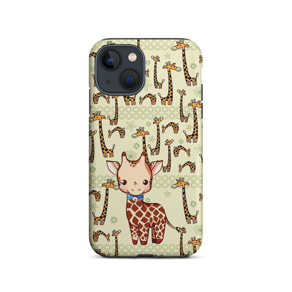 Baby Giraffe Adventure Ground iPhone 15 Plus Case