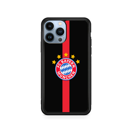 Bayern Munchen Stripe Red iPhone 15 Pro Case