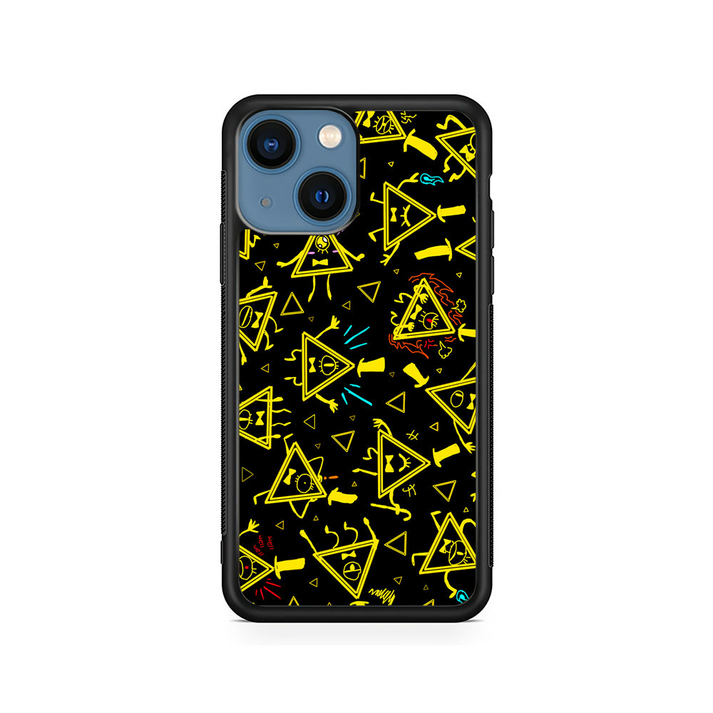 Bill Cipher Gravity Falls Doodle iPhone 15 Plus Case