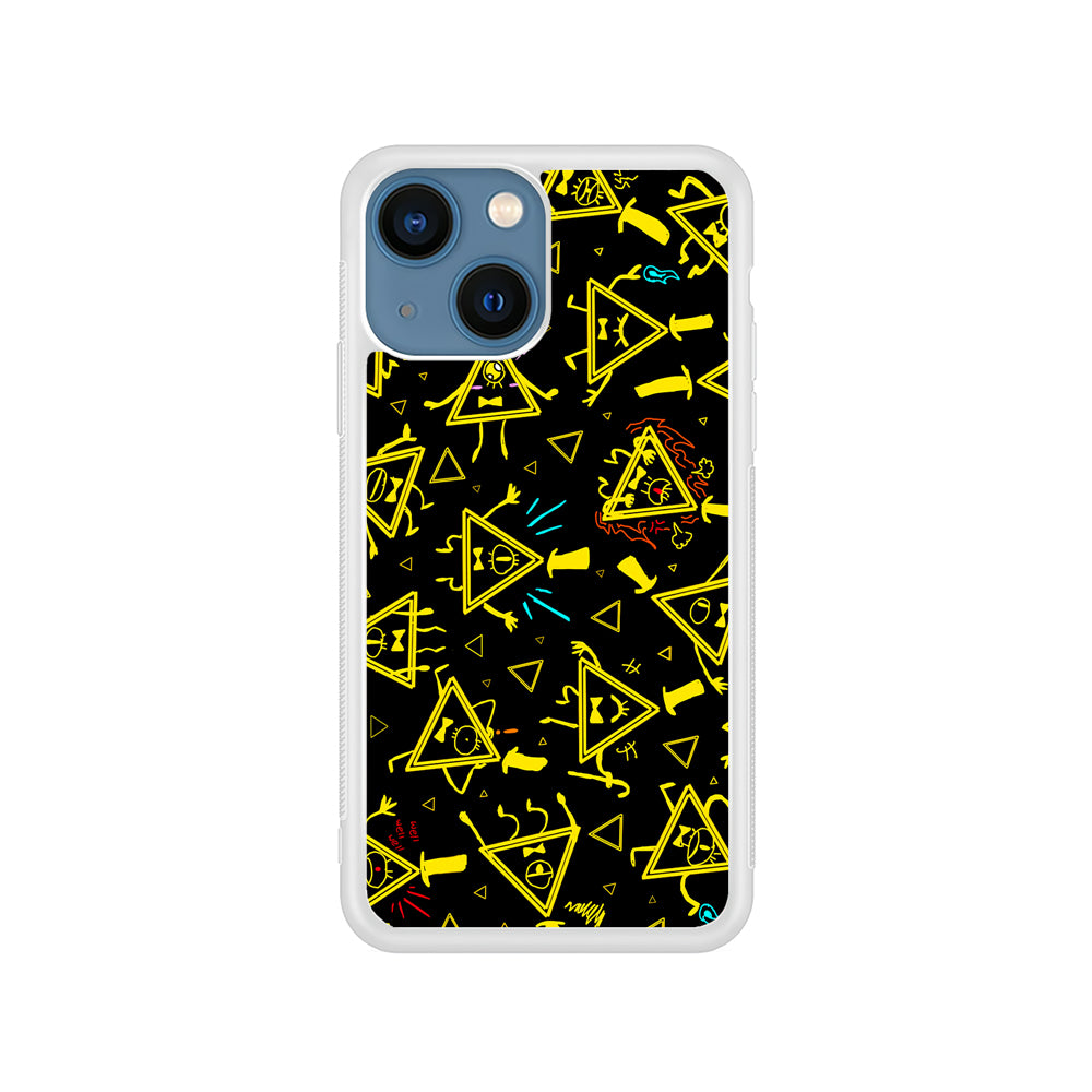 Bill Cipher Gravity Falls Doodle iPhone 15 Plus Case