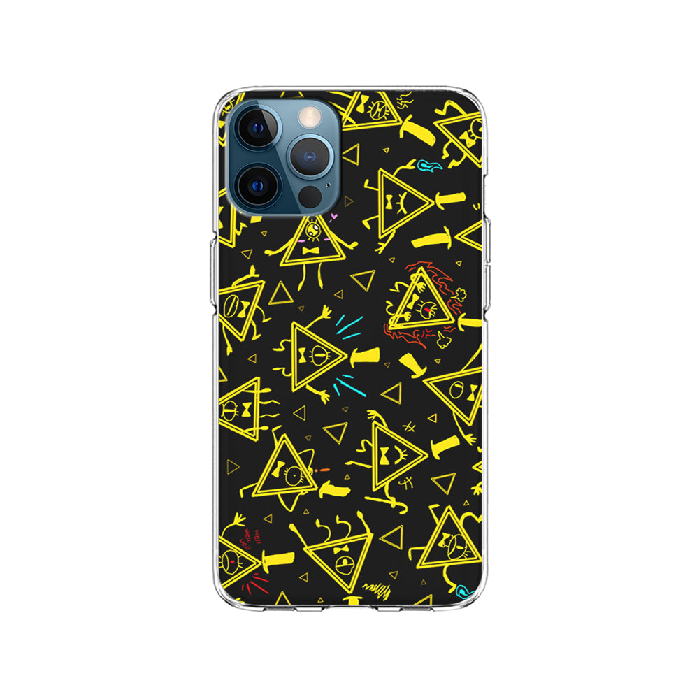 Bill Cipher Gravity Falls Doodle iPhone 15 Pro Case