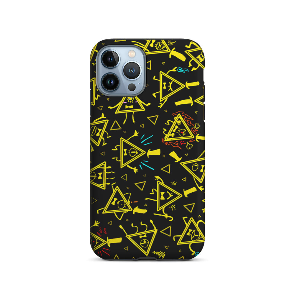 Bill Cipher Gravity Falls Doodle iPhone 15 Pro Case