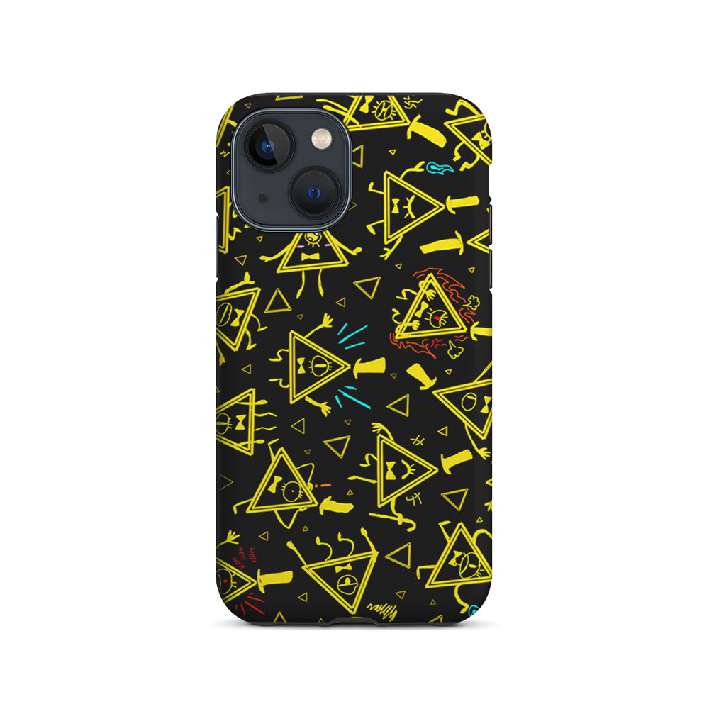 Bill Cipher Gravity Falls Doodle iPhone 15 Plus Case