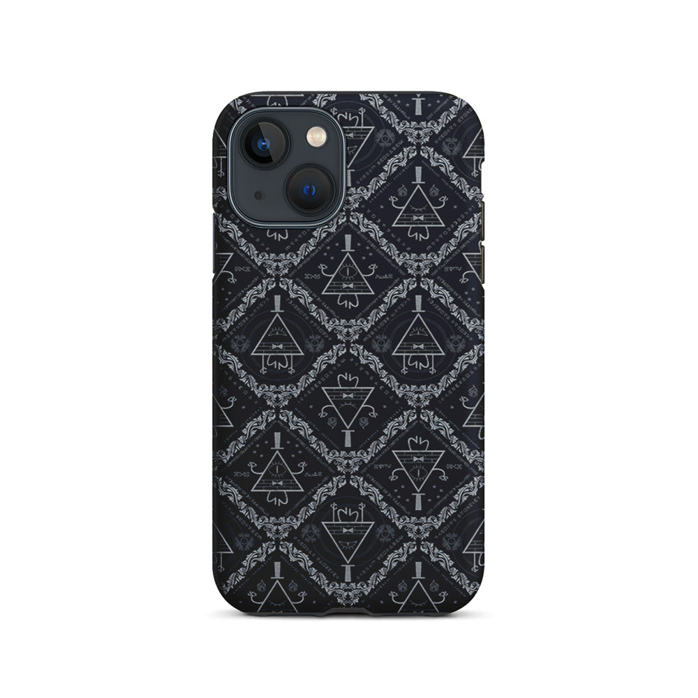 Bill Cipher Gravity Falls Pattern iPhone 15 Plus Case