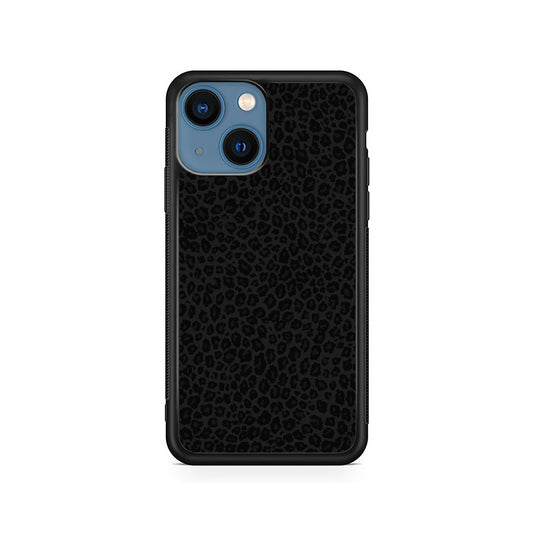 Black Leopard Skin Pattern iPhone 15 Plus Case