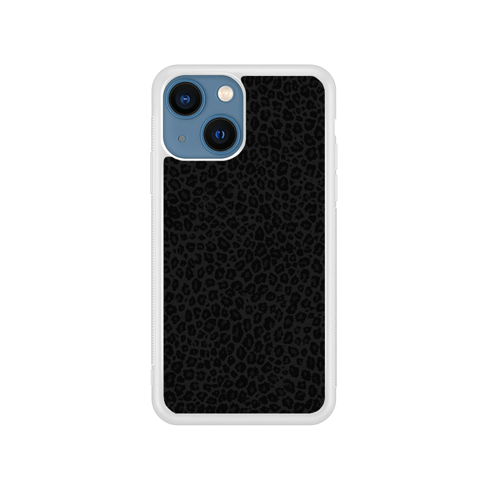 Black Leopard Skin Pattern iPhone 15 Plus Case