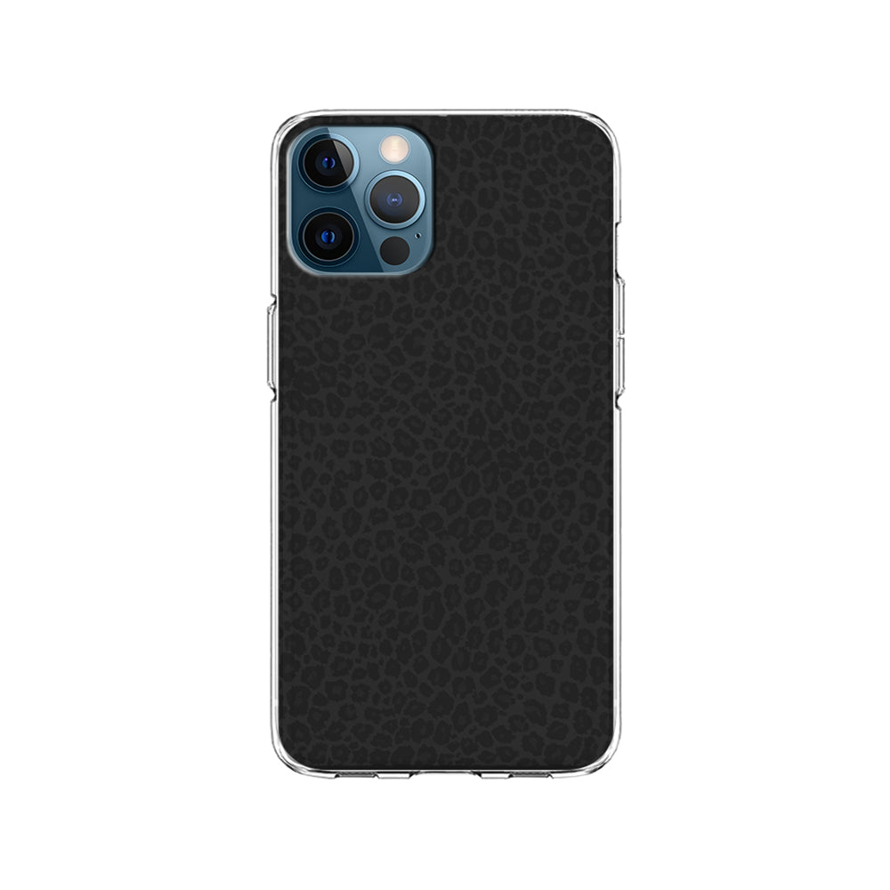 Black Leopard Skin Pattern iPhone 15 Pro Case