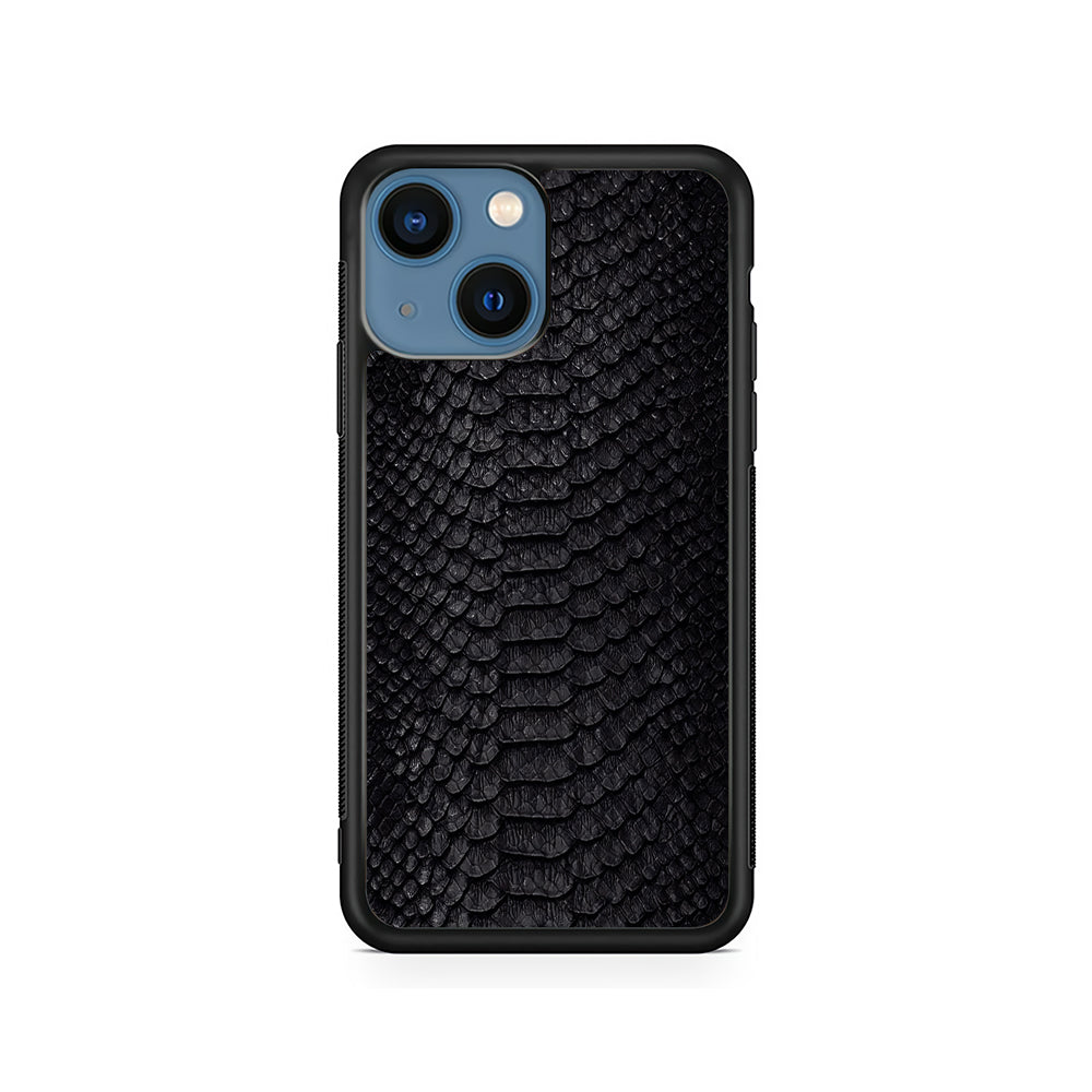 Black Snake Skin Pattern iPhone 15 Plus Case