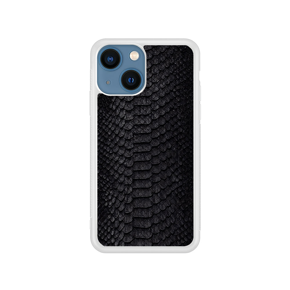 Black Snake Skin Pattern iPhone 15 Plus Case