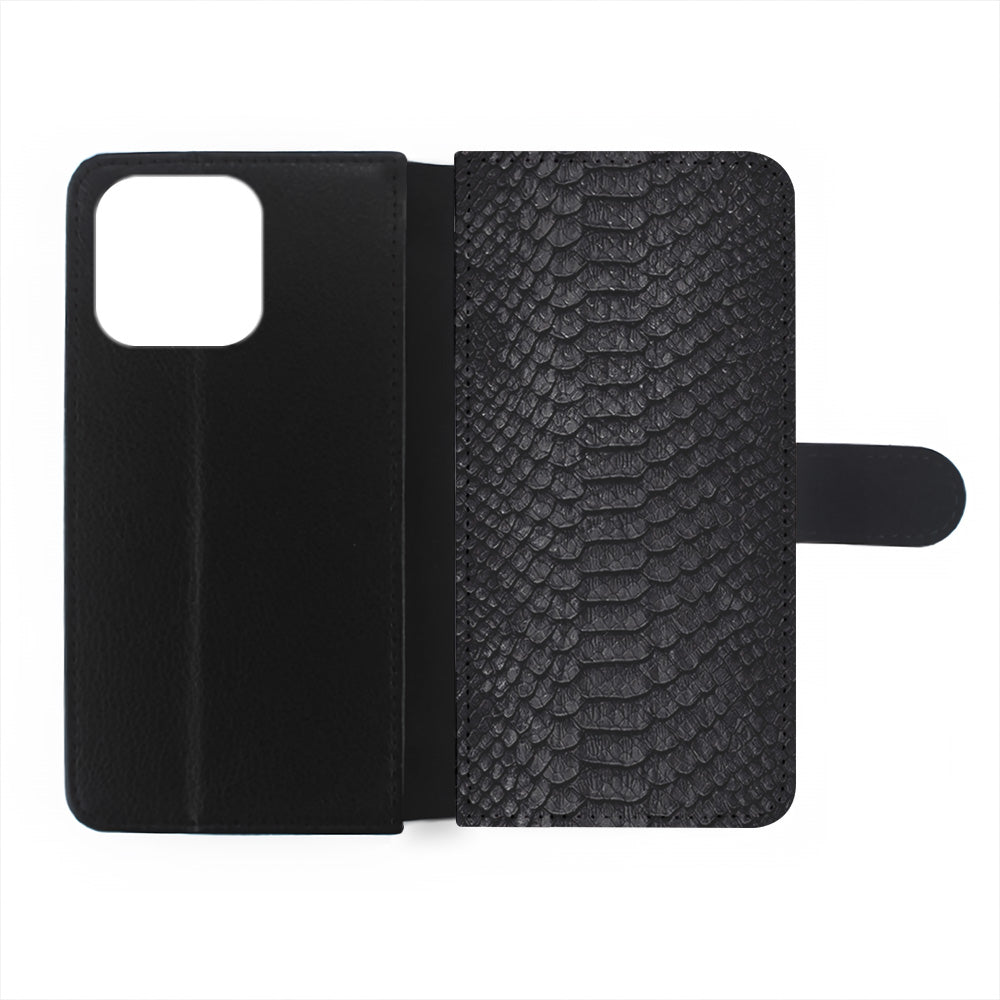 Black Snake Skin Pattern iPhone 15 Pro Case