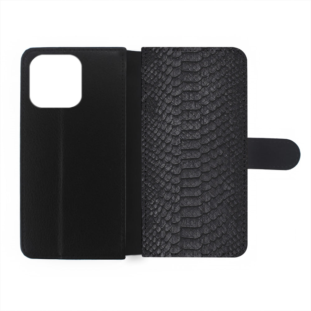 Black Snake Skin Pattern iPhone 15 Plus Case