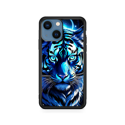 Blue Tiger Head iPhone 15 Plus Case