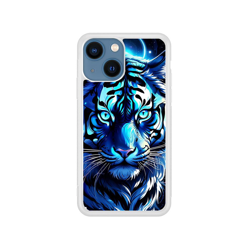 Blue Tiger Head iPhone 15 Plus Case