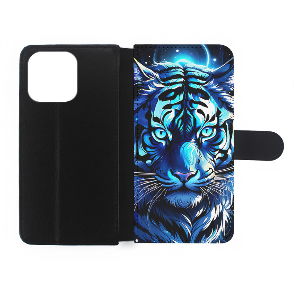 Blue Tiger Head iPhone 15 Pro Case