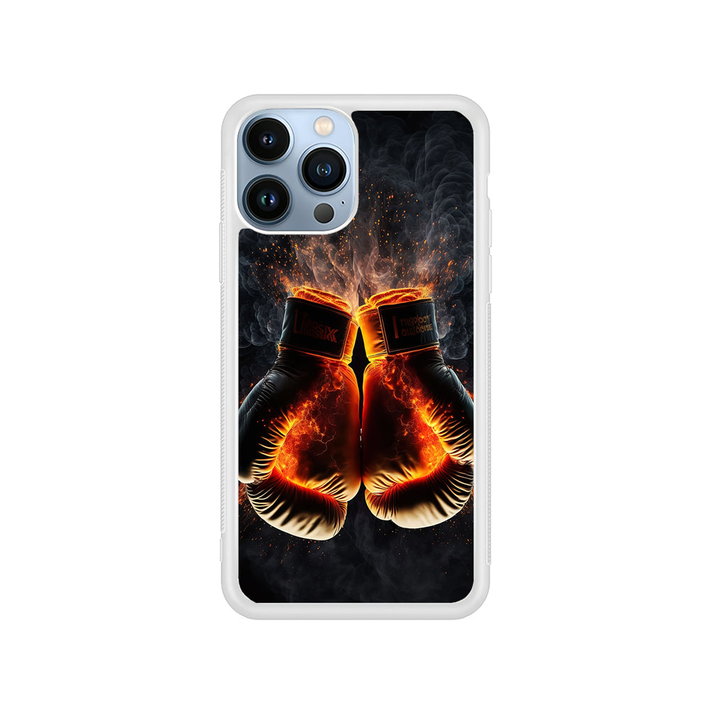 Boxing Gloves In Fire iPhone 15 Pro Case