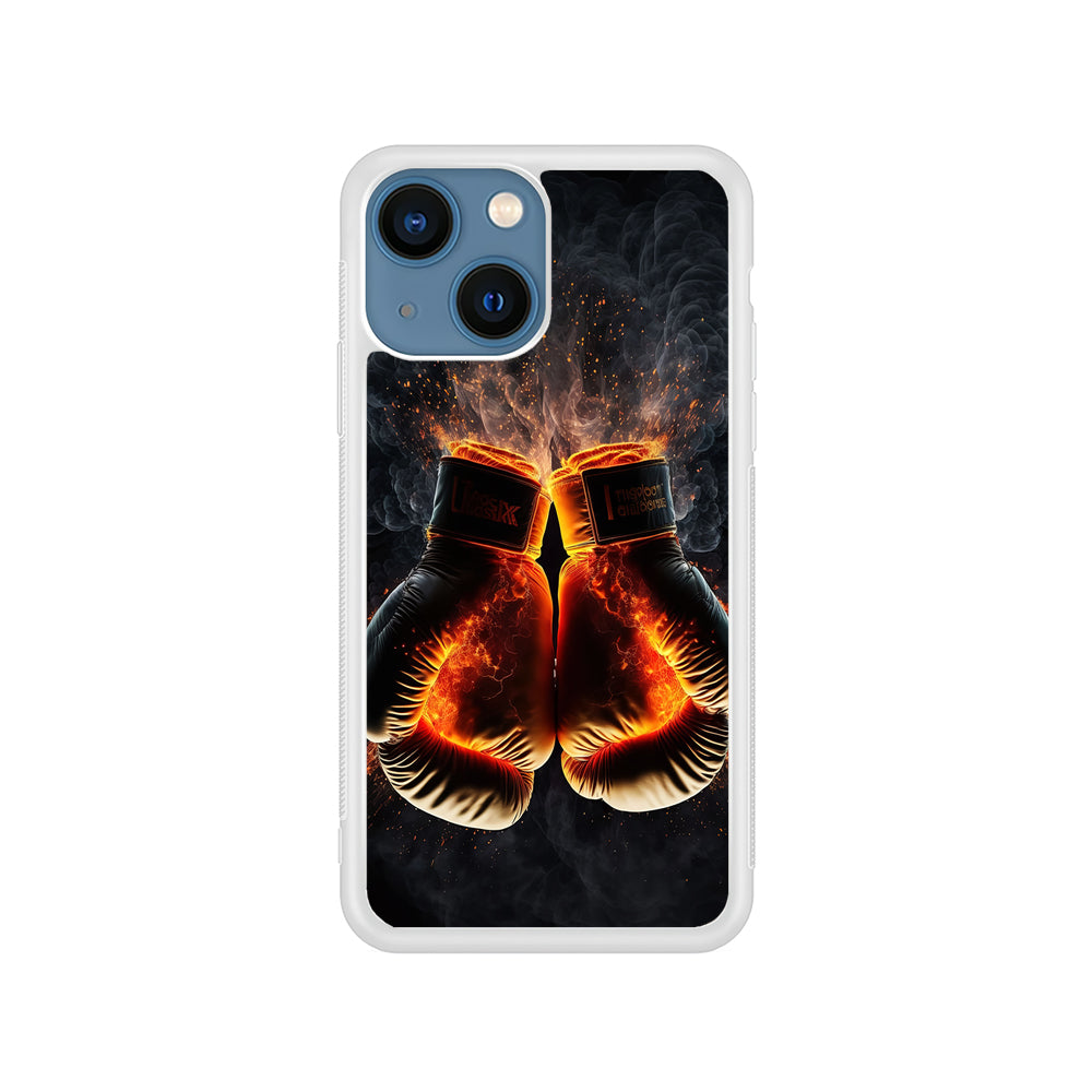 Boxing Gloves In Fire iPhone 15 Plus Case