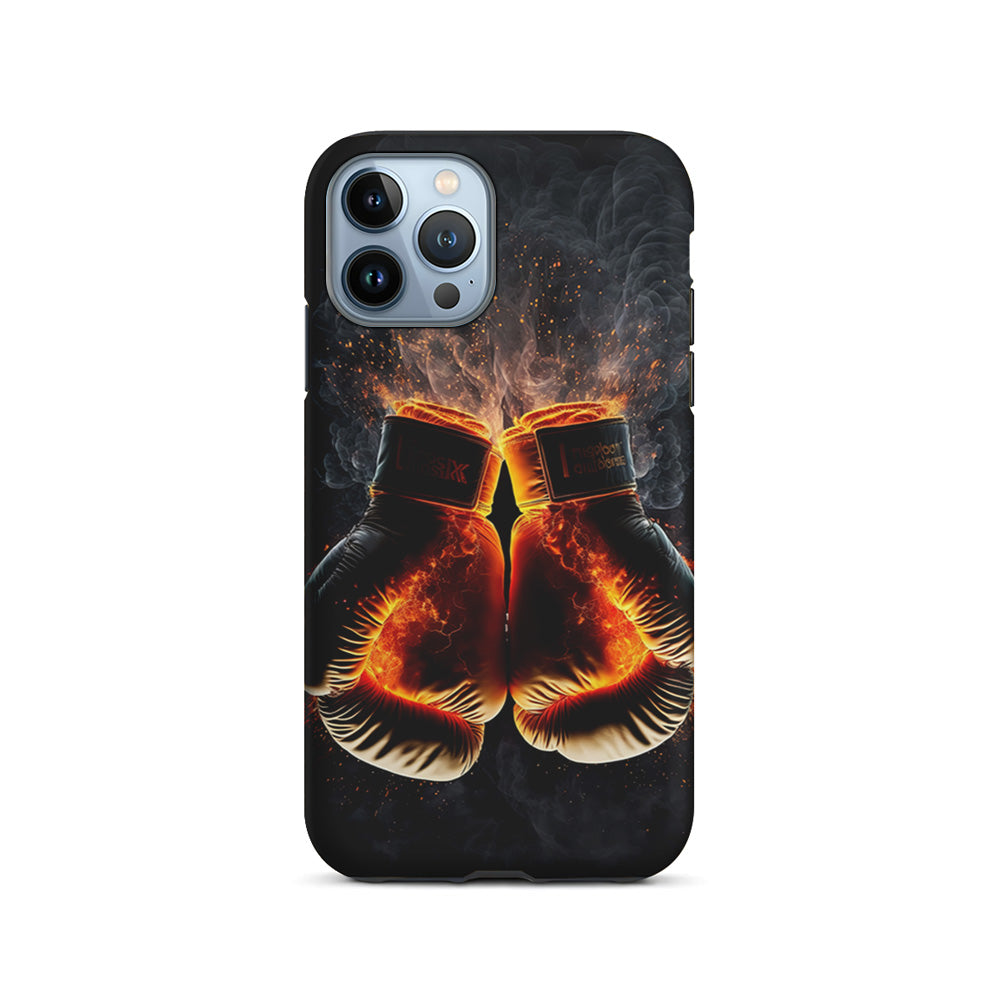 Boxing Gloves In Fire iPhone 15 Pro Case