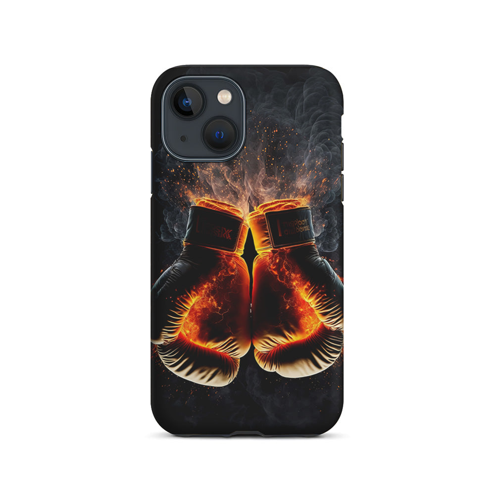 Boxing Gloves In Fire iPhone 15 Plus Case