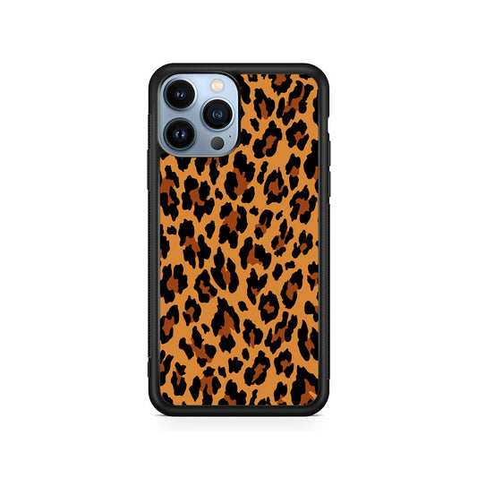 Brown Leopard Skin Pattern iPhone 15 Pro Case