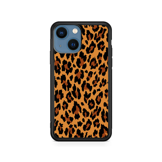 Brown Leopard Skin Pattern iPhone 15 Plus Case