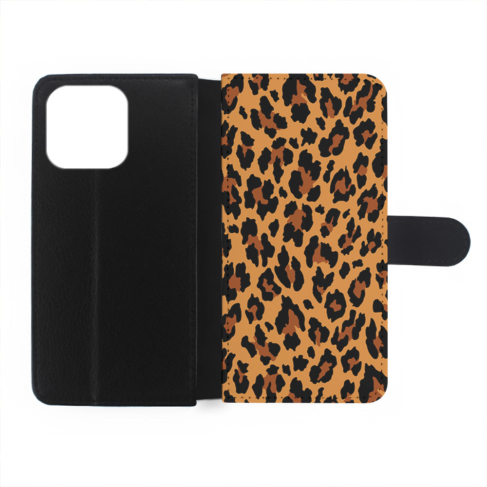 Brown Leopard Skin Pattern iPhone 15 Pro Case