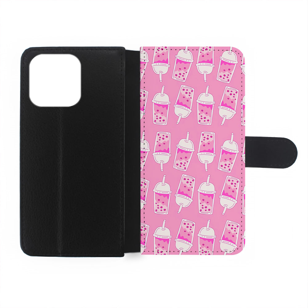 Bubble Tea Pink Pattern iPhone 15 Pro Case