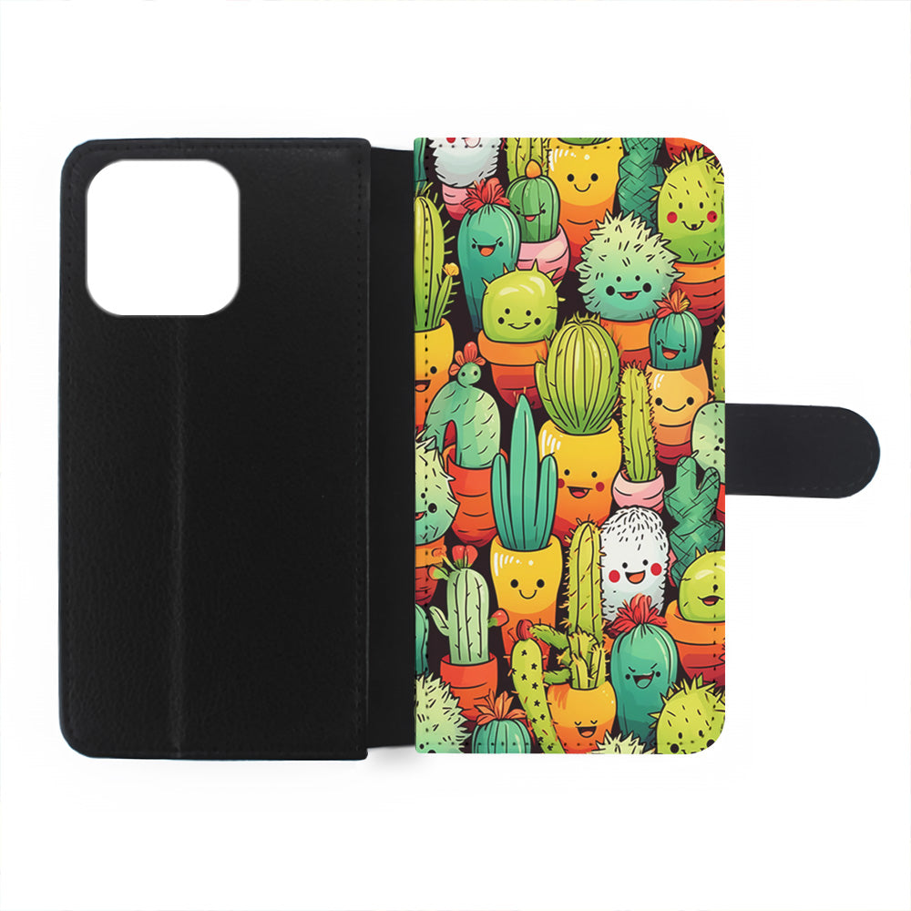 Cactus Cartoon in Pots iPhone 15 Pro Case