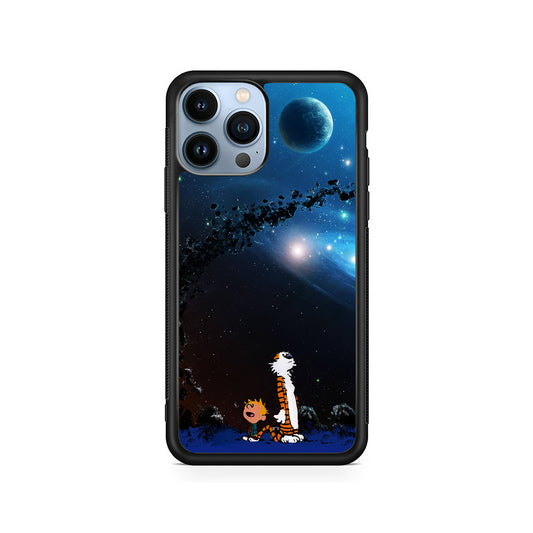 Calvin and Hobbes Galaxy iPhone 15 Pro Case