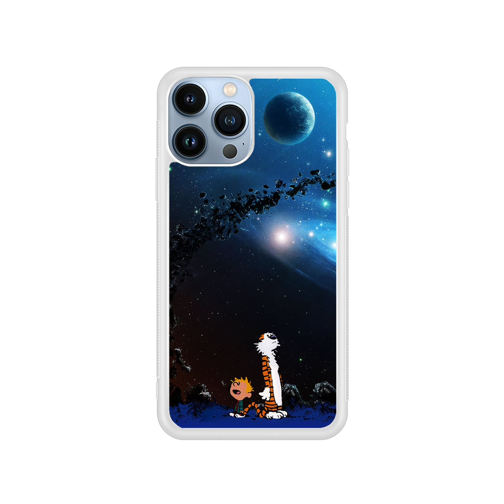 Calvin and Hobbes Galaxy iPhone 15 Pro Case