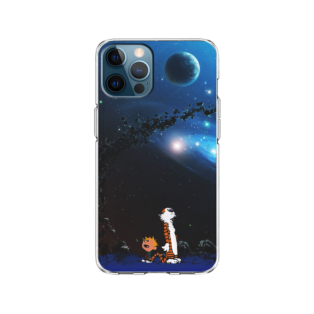 Calvin and Hobbes Galaxy iPhone 15 Pro Case