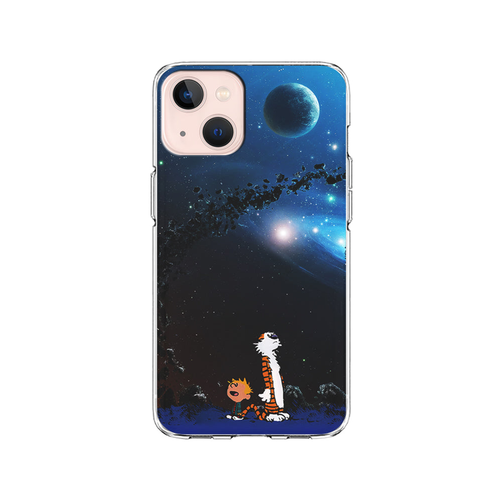 Calvin and Hobbes Galaxy iPhone 15 Plus Case