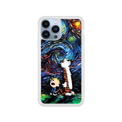 Calvin and Hobbes Starry Night iPhone 15 Pro Case