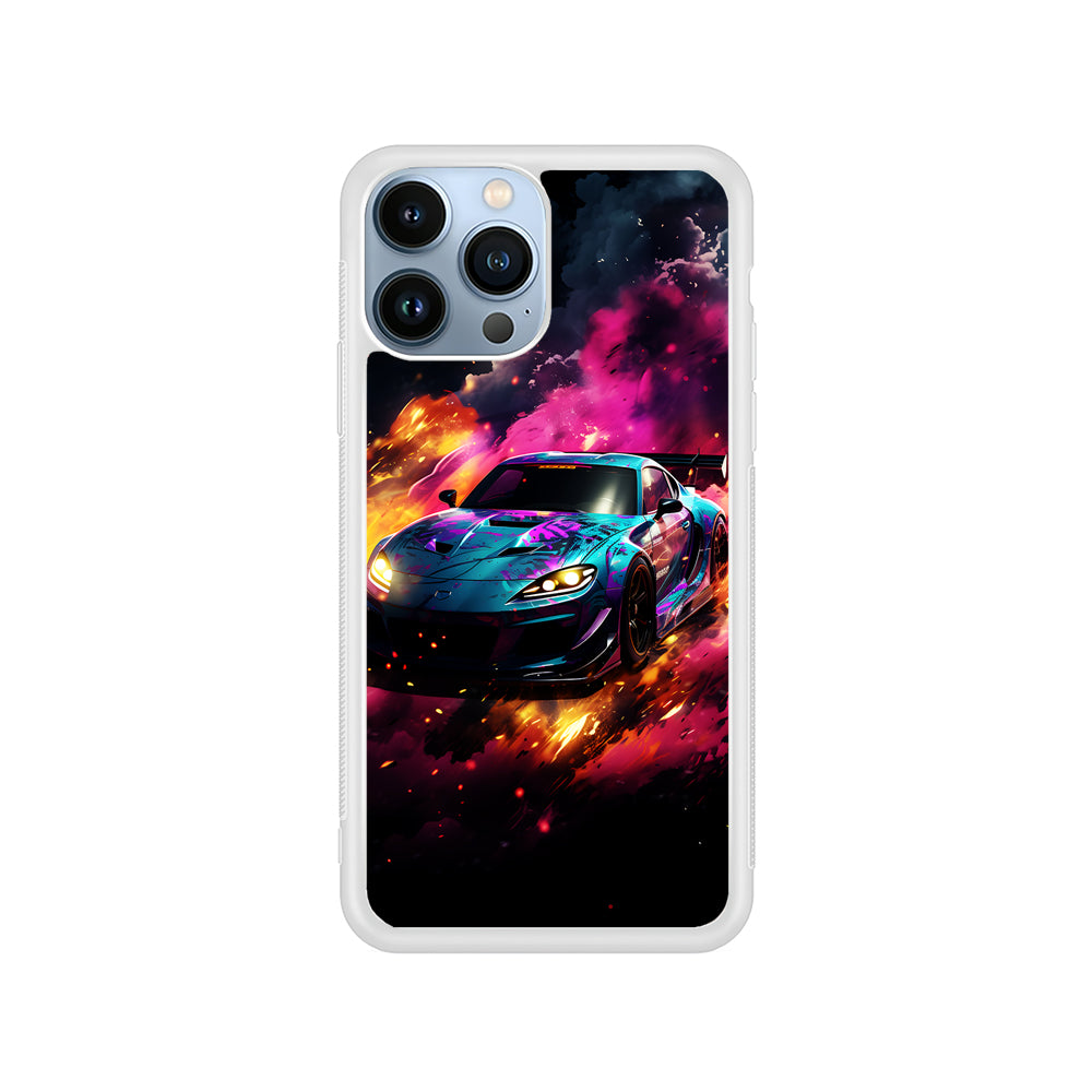 Car City Drift Smoke iPhone 15 Pro Case