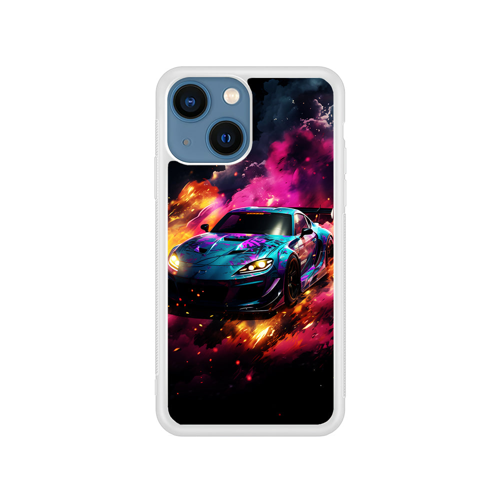 Car City Drift Smoke iPhone 15 Plus Case