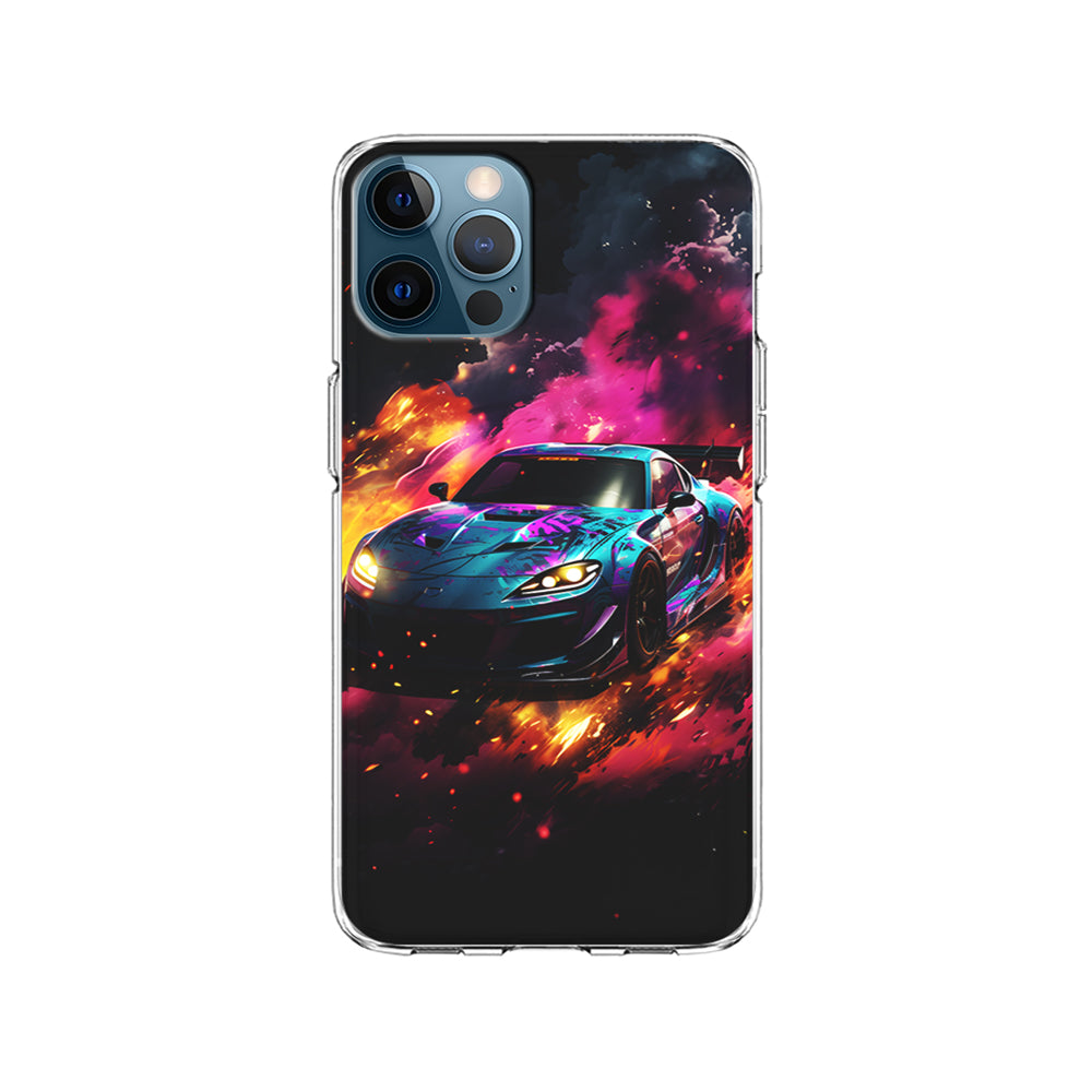 Car City Drift Smoke iPhone 15 Pro Case