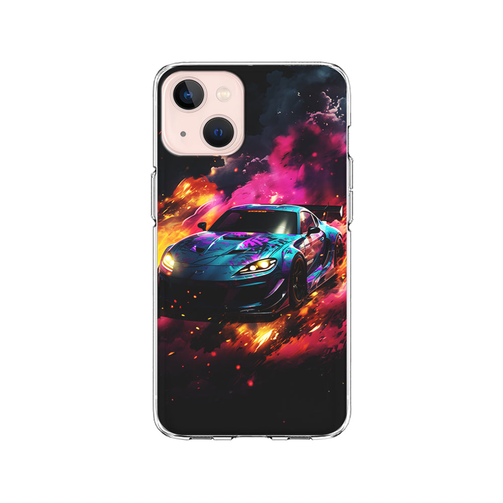 Car City Drift Smoke iPhone 15 Plus Case