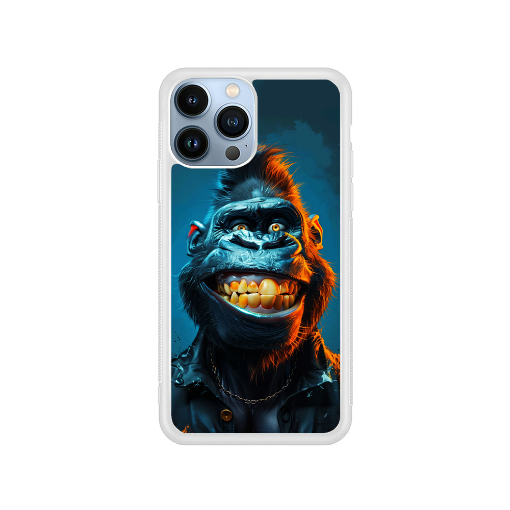 Cartoon Gorilla Smiles Wide iPhone 15 Pro Case