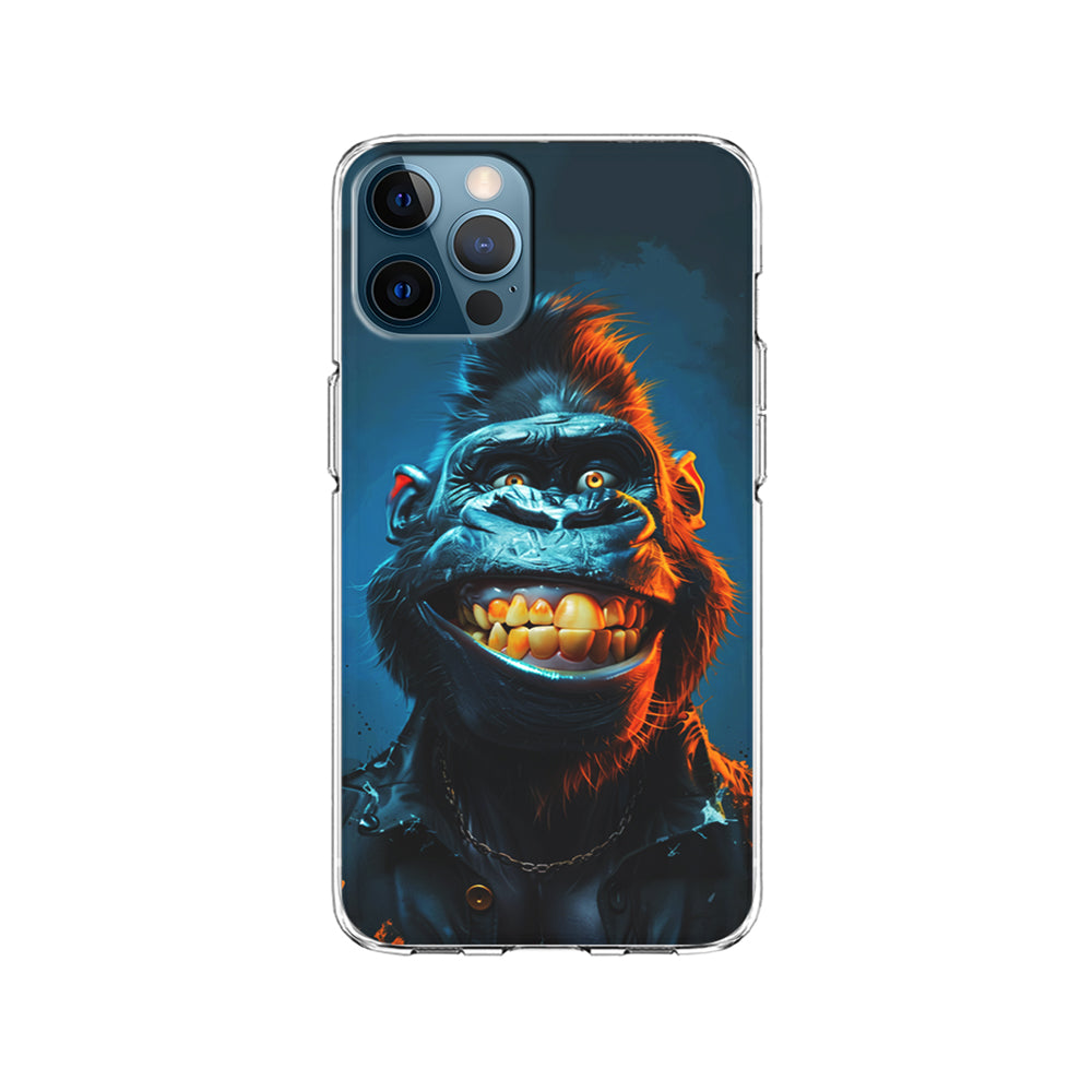 Cartoon Gorilla Smiles Wide iPhone 15 Pro Case