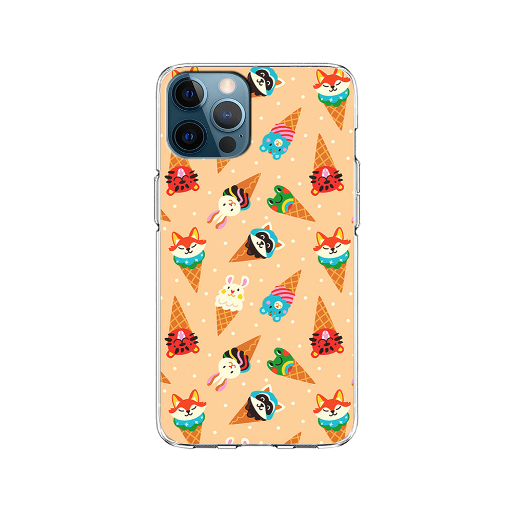 Cartoon Ice Cream Cones iPhone 15 Pro Case