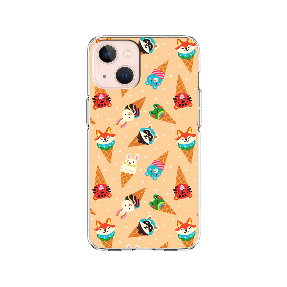 Cartoon Ice Cream Cones iPhone 15 Plus Case