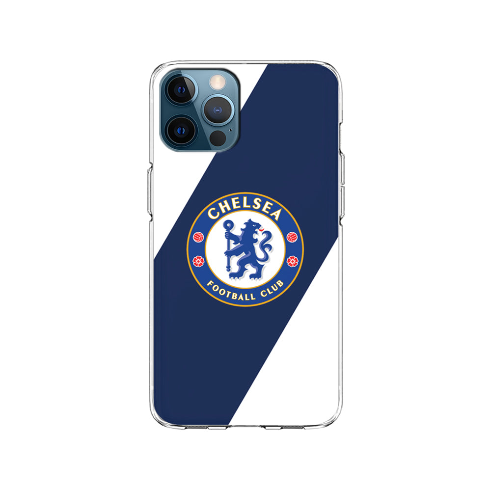 Chelsea FC Stripe Sling Logo iPhone 15 Pro Case