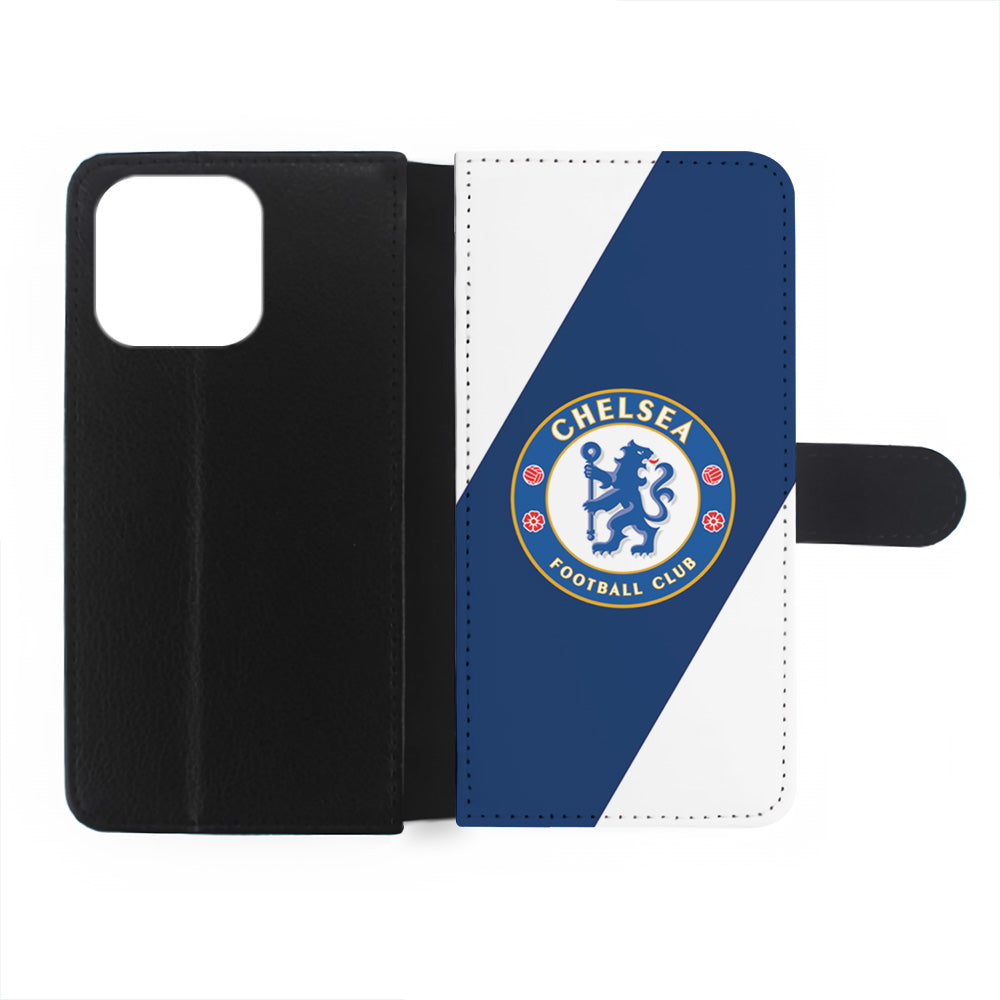 Chelsea FC Stripe Sling Logo iPhone 15 Plus Case