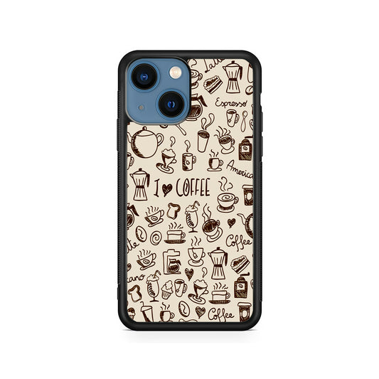 Coffee Time Doodle iPhone 15 Plus Case