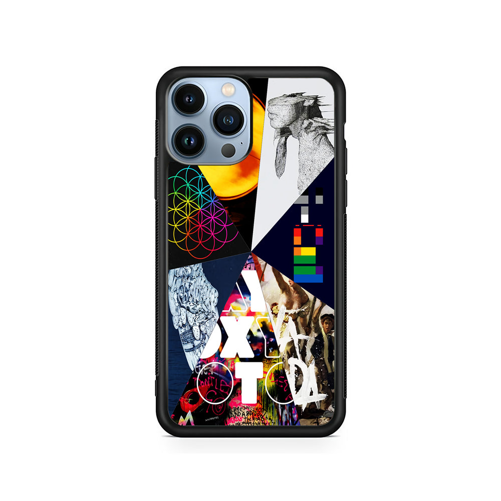 Coldplay Album Cover Collage iPhone 15 Pro Case